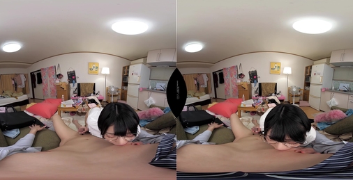 【VR】会社では美人で真面目な上司が酔って家まで送り届けたら普段の姿からは想像もつかないようなズボラ部屋だった！ 入るなり服を脱ぎだし洗っていないチンコいきなりフェラ。ゴムもしないでナマ騎乗位でイカされ無責任中出しさせられる！‘夏目響’ 