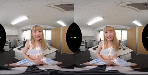 【VR】【8K超・超高画質VR】金髪美巨乳のおしゃぶり大好きエロエロメイドによる淫語＆おしゃぶりご奉仕！会社まで押しかけてきて中出しまでさせてくれるいいなり変態メイドと【淫手コキ・口内射精3発・尻コキ・中出し3発射】孕ませSEX 末広純 