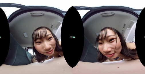 KIWVR-666 【VR】自宅の駐車場でSEX狂いの童顔美巨乳と密室汗だくナマ性交―狭い車内＆車外で中出し顔射― 透美かなた